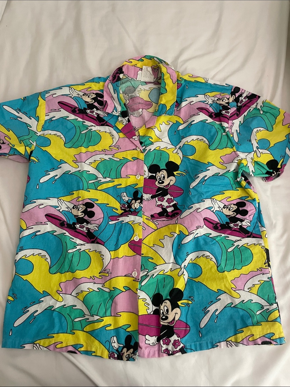 Vintage Mickey Mouse Button Up